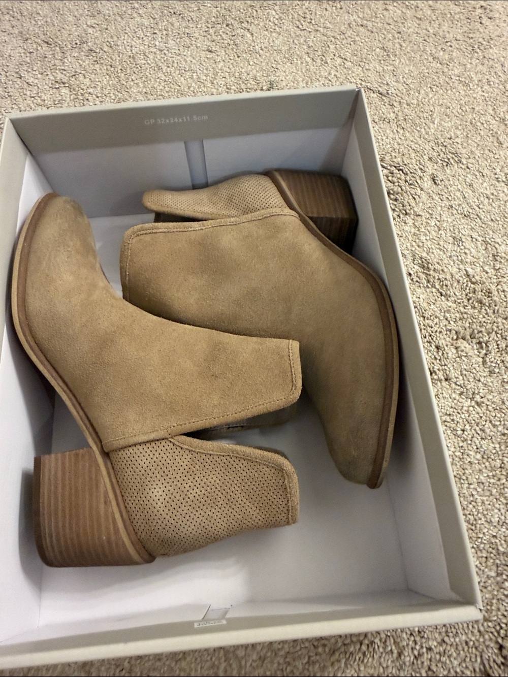 bp Suede Ankle Booties in Tan